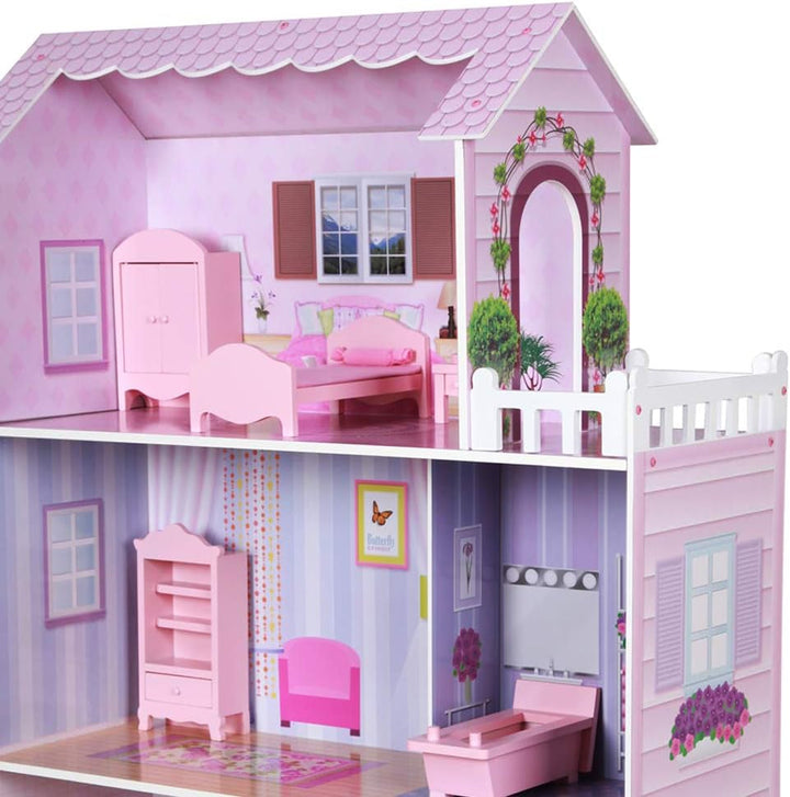 WOOMAX Colorbaby 85293 Casă de păpuși din lemn