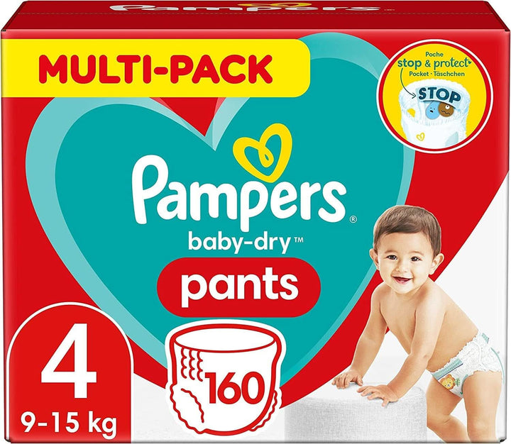 Pampers Windeln Pants Größe 5 Baby-Dry, 160 Windeln, 12Kg-17Kg, 360° Fit Hilft, Auslaufen Zu Verhindern