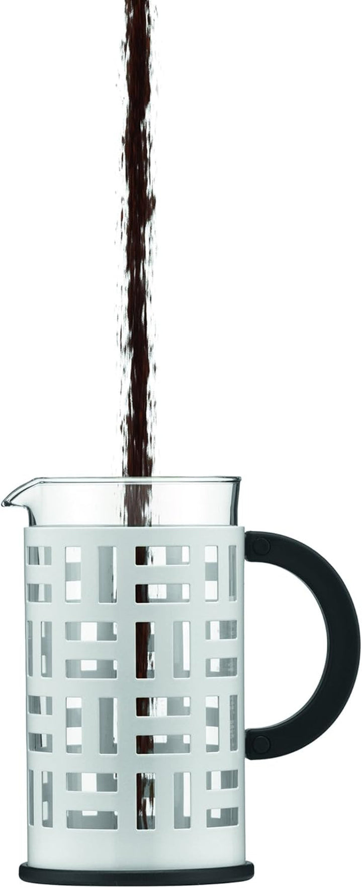 Bodum Cafetière Ã€ Piston, 1.0 L, Acier Laqué Cafetieră Eileen, 8 cești, 1.0 L, 963.9 G, negru, oțel inoxidabil, 1 litru