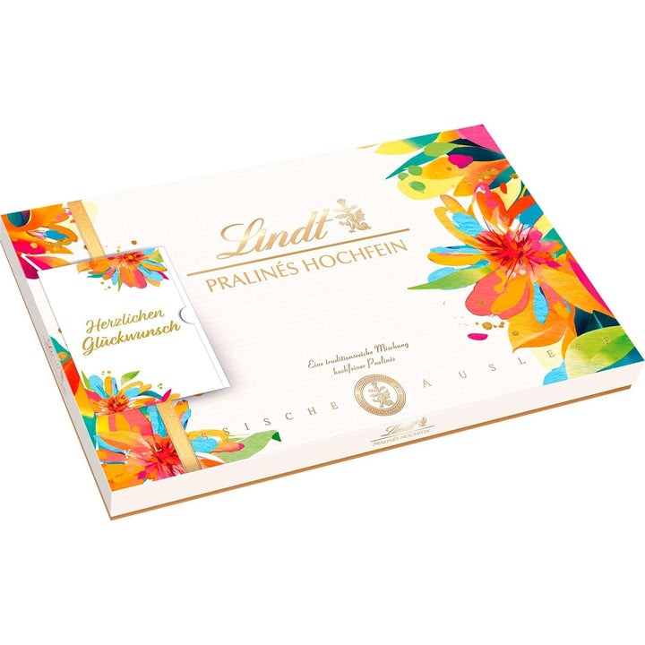 Lindt Schokolade - Hochfein Pralinen | 500G | Pralinés-Schachtel Mit 50 Pralinen in 20 Köstlichen Sorten Mit Und Ohne Alkohol Im Frühlings-Design | Pralinengeschenk | Schokoladengeschenk