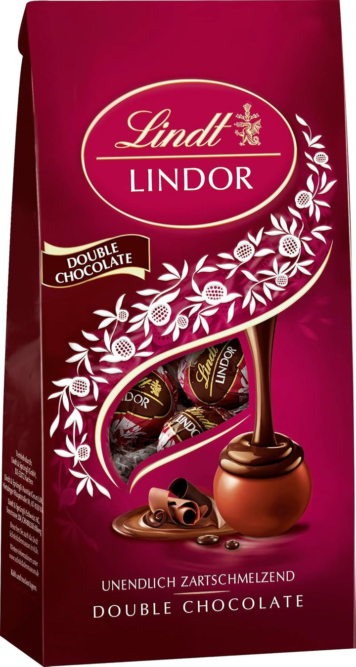 Lindt Schokolade LINDOR Kugeln Milch | 137 G Im Beutel | Ca. 10 Kugeln Vollmilchschokolade Mit Zartschmelzender Füllung | Pralinen-Geschenk | Schokoladen-Geschenk