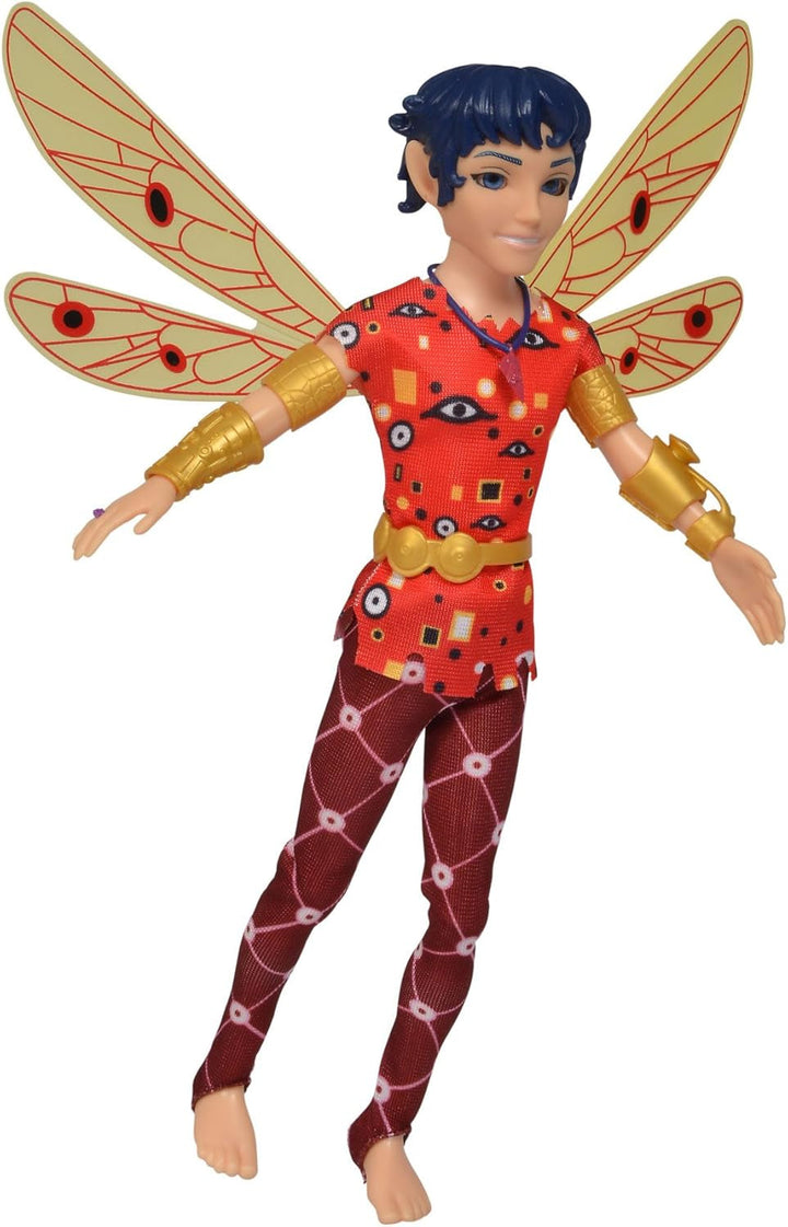 Simba 109480091 - Mia an Me Dressing Doll Mo, Elf cu aripi și picioare mobile, accesorii 6X și inel de prietenie, 24.5Cm, de la 3 ani [Exclusiv pe Amazon]