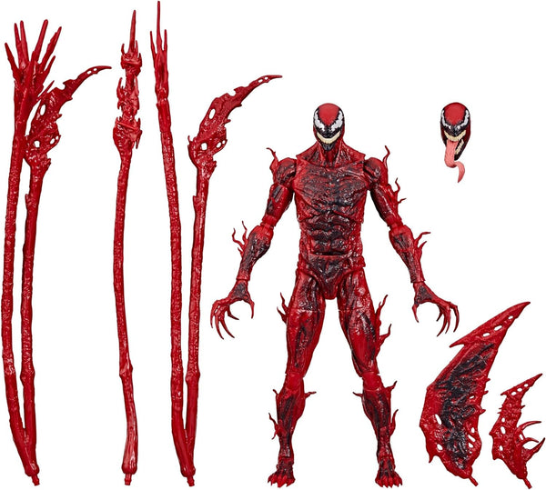 Marvel Legends Series Carnage, figurină de acțiune de lux de colecționat pentru Venom: Let There Be Carnage, 15 cm, roșu