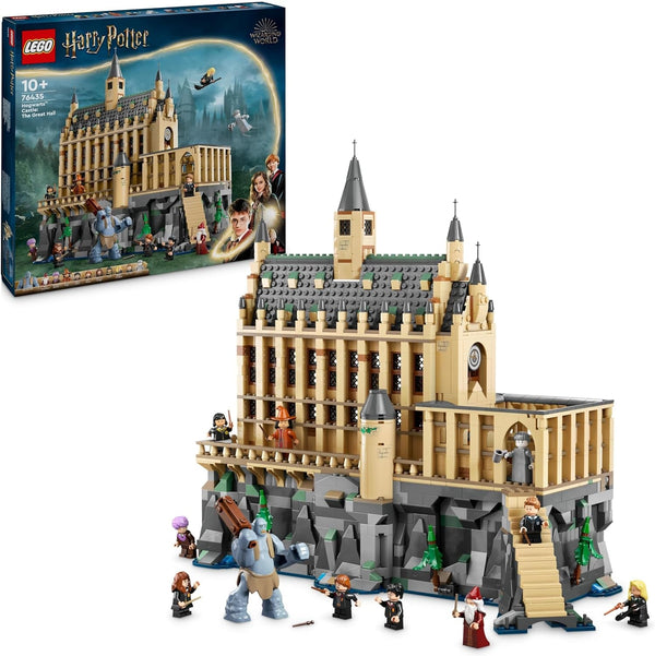 Castelul Hogwarts LEGO Harry Potter: Sala Mare, jucărie de colecționat, cu 11 minifigurine, inclusiv Hermione Granger, cadou magic pentru băieți și fete 76435