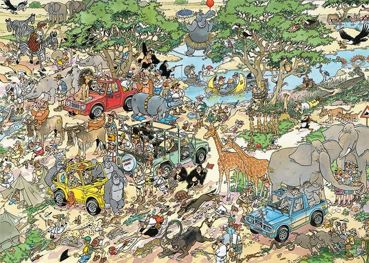 The Storm + The Safari, puzzle jigsaw 1000 piese adulți X 2