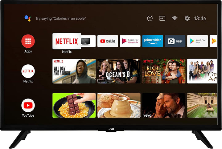 JVC QLED TV 40 Zoll Fernseher Full HD Android Smart TV (HDR, Triple-Tuner, Bluetooth) LT-40VQF545A
