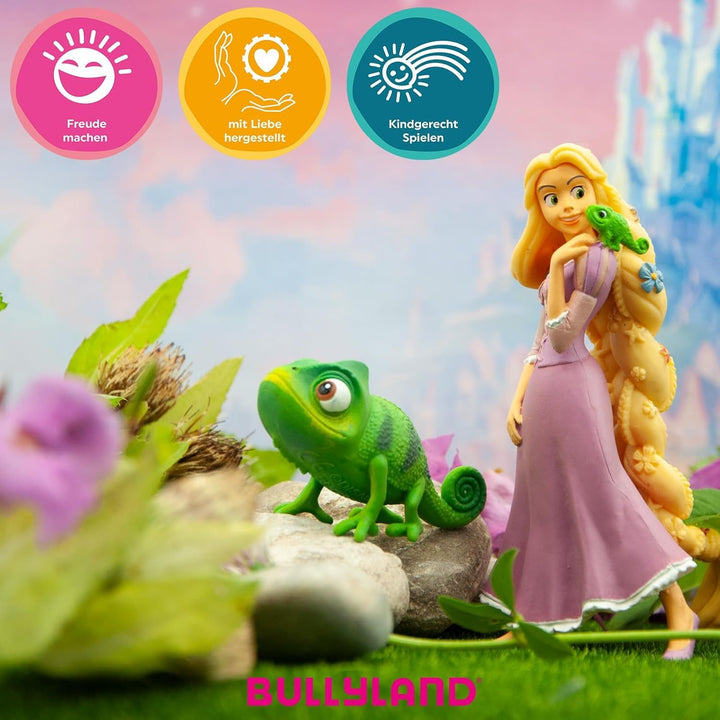 Bullyland 12424 - Figurină Rapunzel cu flori din Walt Disney Rapunzelˆ' Nou vopsită, aprox. 10.6 cm, fidelă detaliilor, ideală ca mic cadou pentru copii de peste 3 ani, boabe
