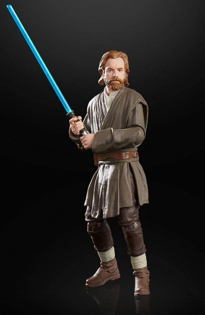 Star Wars Hasbro Star WarSeria neagră Obi-Wan Kenobi (Jabiim), 15 Cm Figura de acțiune mare Obi-Wan Kenobi, Multi, F7098
