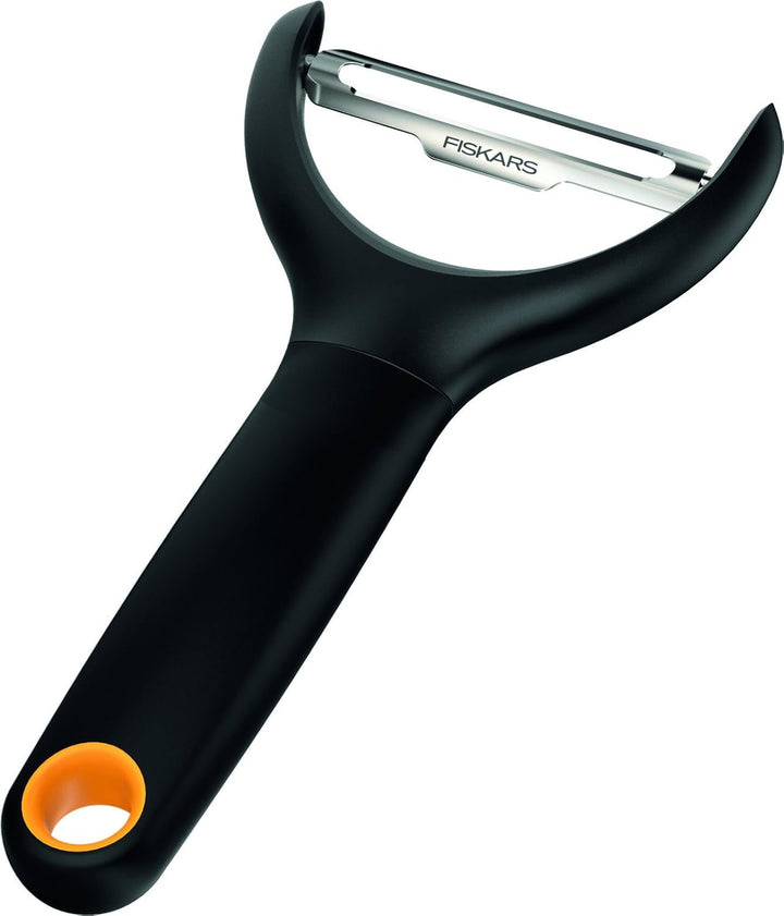 Fiskars Schäler Mit Beweglicher Klinge, Länge: 18 Cm, Stahl/Kunststoff, Functional Form, Schwarz/Orange, 1014419