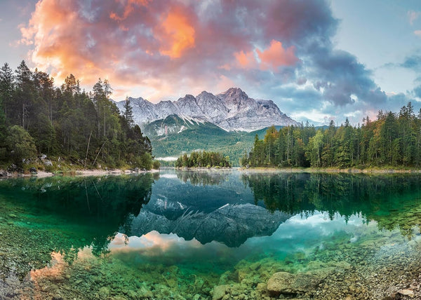 Ravensburger Puzzle 12000358 1000 piese - Zugspitze Am Eibsee - Puzzle pentru adulți și copii de la 14 ani, Puzzle cu motiv de peisaj, [Exclusiv la Amazon]