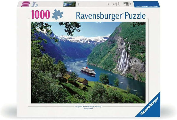 Ravensburger Puzzle 12000475 - Norwegian Fjord - Puzzle de 1000 de piese pentru adulți și copii de la 14 ani, puzzle cu peisaj norvegian