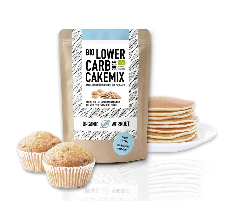 LOWER-CARB VANILLA CAKE BLEND - mix organic, fără gluten, pentru tort sau clătite, bogat in proteine