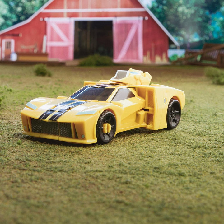 Jucărie Transformers Earthspark Deluxe Class Bumblebee, figurină de acțiune înaltă de 12,5 cm, jucărie robot pentru copii cu vârsta peste 6 ani