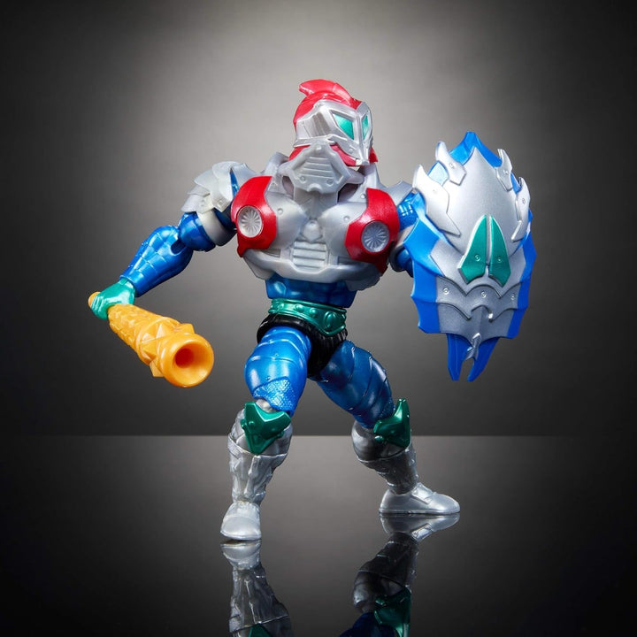 Masters of the Universe Origins Turtles of Grayskull Mekaneck Reptile Wars Movable Action Figure, Teenage Mutant Ninja And MOTU Crossover Hero Toy, JBN00, [Multicolor]