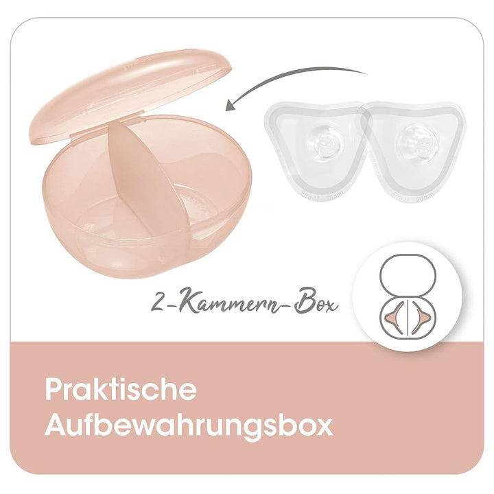 Nip® First Moments Stillhütchen, Größe M, 20 Mm, 2 Stück, Für Ein Natürliches Trinkgefühl, Mit Aufbewahrungsbox