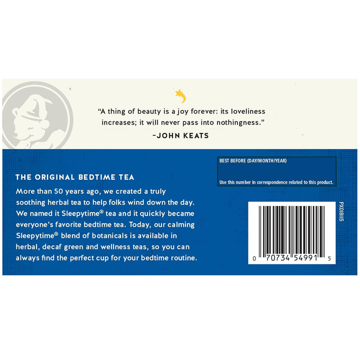 Sleepytime Biotin Beauty Rest Tea, 18 Tea Bags Box Tea USA Naty Shop