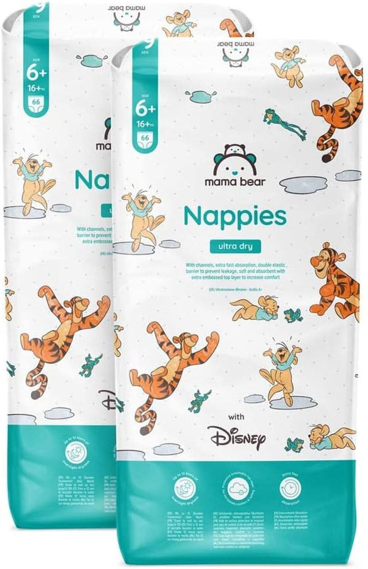 Scutece Mama Bear Disney Ultra Dry mărimea 4 (8-14 kg), alb, 84 bucăți (1 pachet)