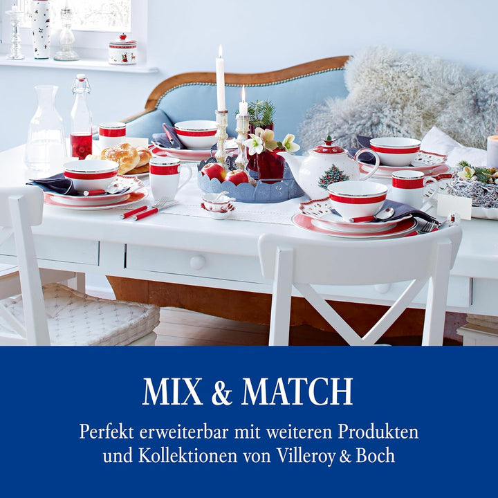 Villeroy & Boch – Play! Red Roses Tafelbesteck Set 30 Teilig Rot, Spülmaschinenfest, Besteck Bunte Griffe, Besteck Kunststoffgriffe, Besteck Set, Essbesteck, Messer, Gabel, Edelstahl, Kunststoff