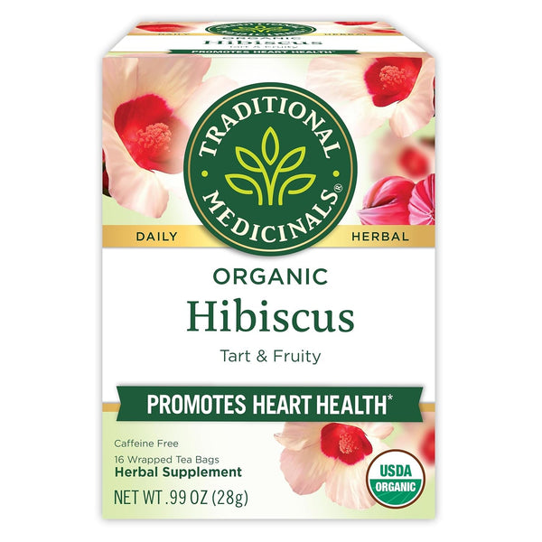 Tea, Organic Hibiscus, Supports Your Cardiovascular System, 16 Tea Bags Tea USA Naty Shop Hibiscus Pack Of 1