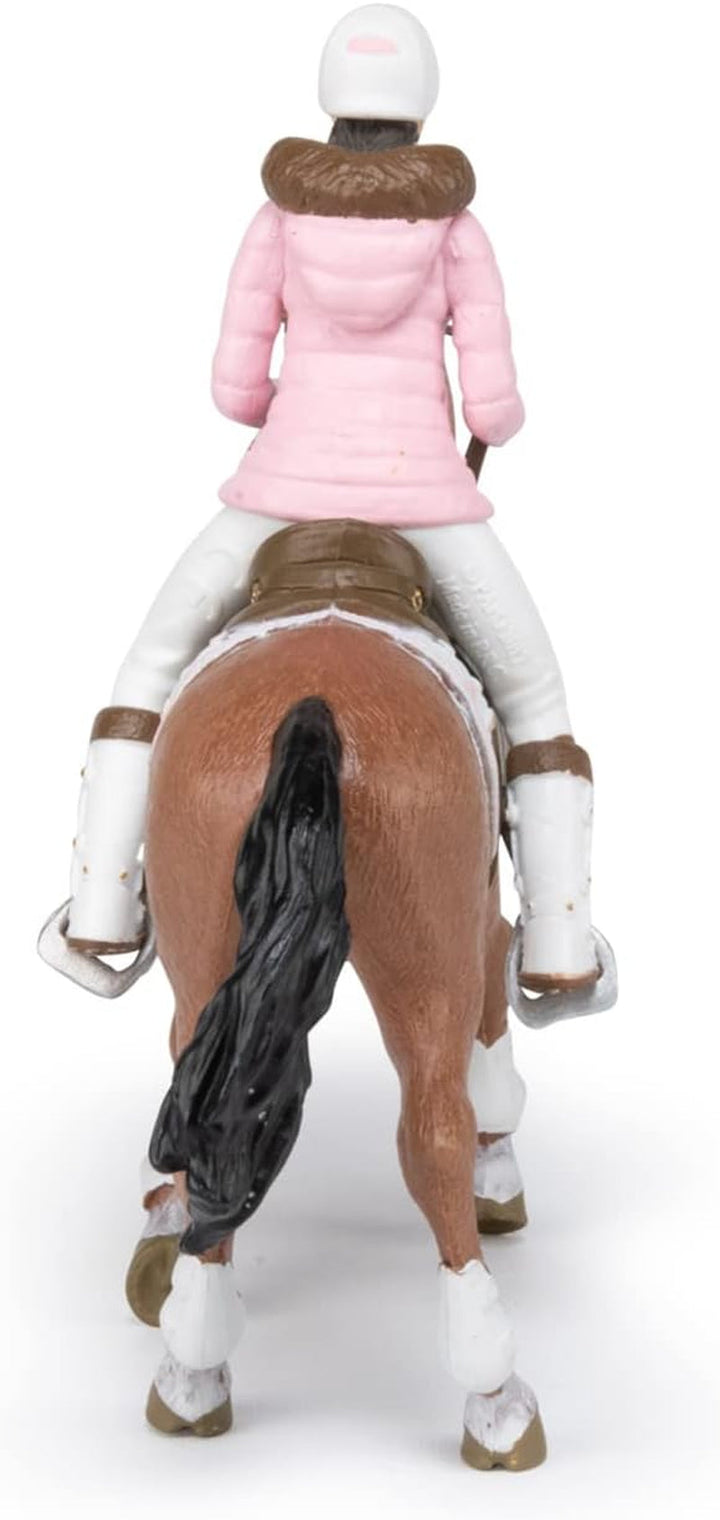 PAPO - Horse figure - Rider Fashion Winter, pasiune pentru călărie, jucărie pentru copii de la 3 ani.