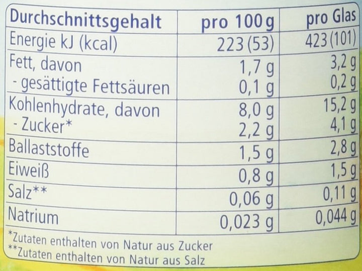 Bio Gemüse Mit Süßkartoffeln, Nach Dem 4. Monat, 190G