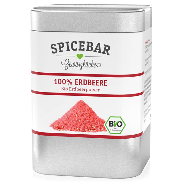 Spicebar Strawberry Powder Organic - 50 grame - Pulbere de fructe liofilizate din 100% căpșuni