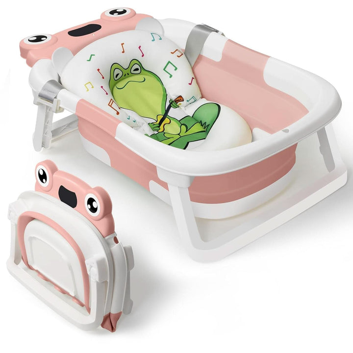 DEANIC Faltbare Baby Badewanne, Babybadewanne Neugeborene Von 0-6-12 Monaten Geeignet, Portable Baby Bathtub Nimmt Keinen Platz Weg, Baby Wanne (Grau)