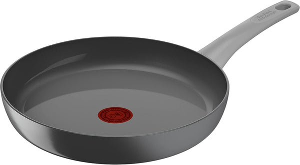 Tefal C42706 Renew on Bratpfanne 28 Cm | Keramikversiegelung | Umweltfreundlich Recycelt | Thermo-Signal Für Alle Herdarten Induktion | Unbedenklich | Grau