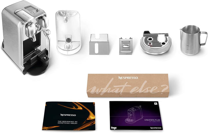 Sage Nespresso SNE800BSS Creatista plus aparat de capsule de cafea, oțel inoxidabil periat