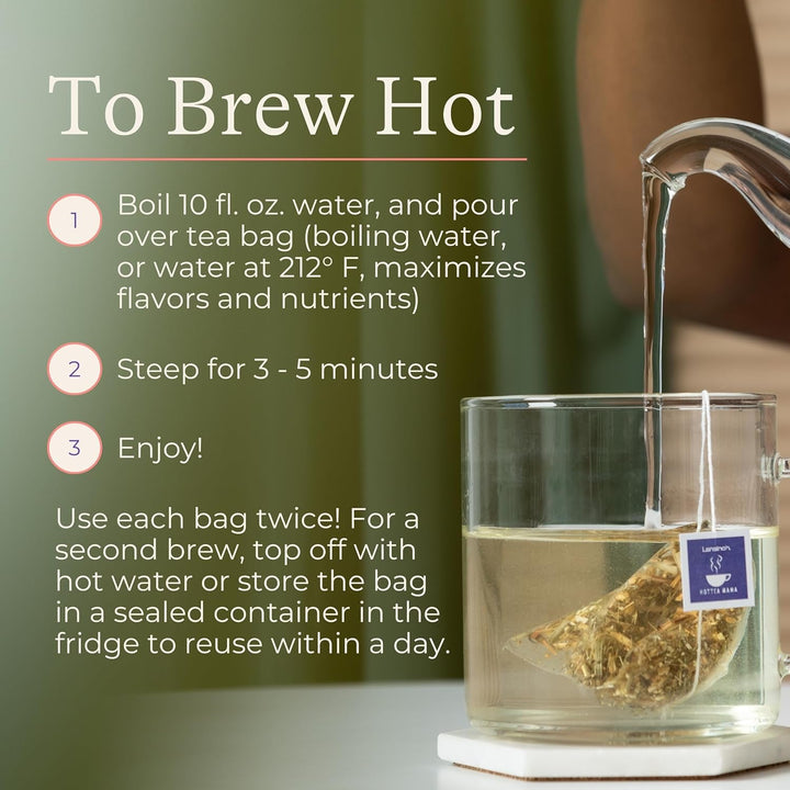 + Hottea Mama Morning Rescue, Pregnancy Morning Sickness Relief Tea, Lemon & Ginger, Caffeine-Free, Sugar-Free, Essentials for Pregnant Women, Includes 14 Tea Sachets Tea USA Naty Shop