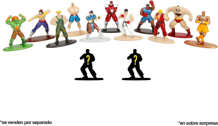 Jada Toys Street Fighter Figure (1X Mystery Figure in Blind Pack) - Detailed Nano Collectible Figure (4 Cm), 1 of 13 Metal Street Fighter Figures For Fans And Collectors Aged 3+, Wave 1