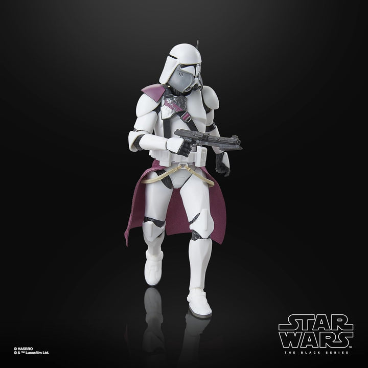 Star Wars seria neagră Clone Commander Bacara, Star Wars: Ahsoka Premium figurină de colecție (15 cm)