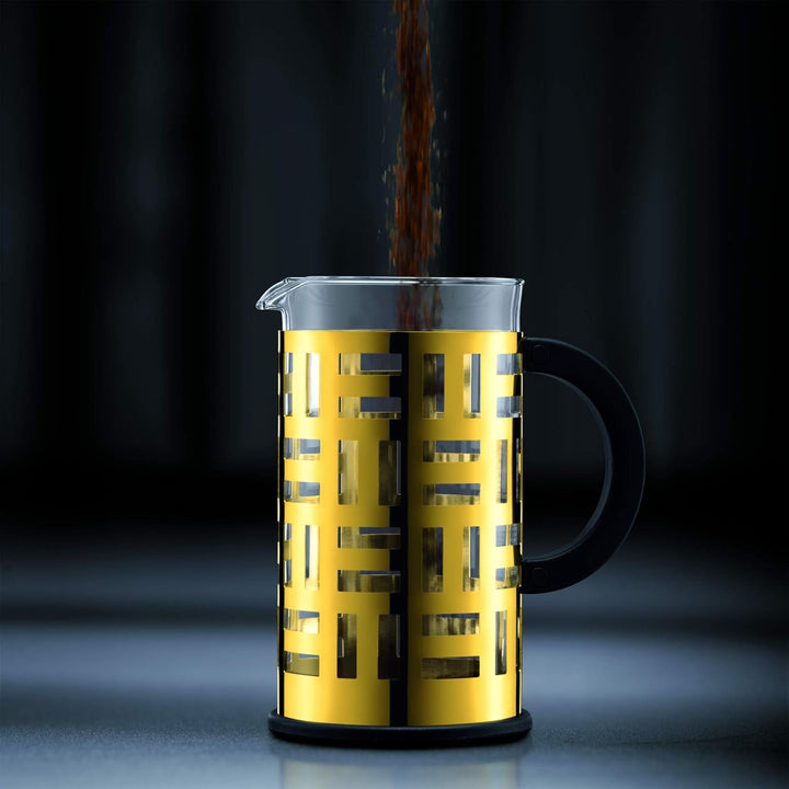 Bodum EILEEN Cafetieră (sistem French Press, filtru permanent din oțel inoxidabil, 1,0 litri) cupru, cupru