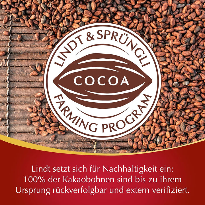 Lindt Schokolade LINDOR Kugeln Milch | 100G Im Beutel | Ca. 7 Kugeln Vollmilchschokolade Mit Zartschmelzender Füllung | Pralinen-Geschenk | Schokoladen-Geschenk