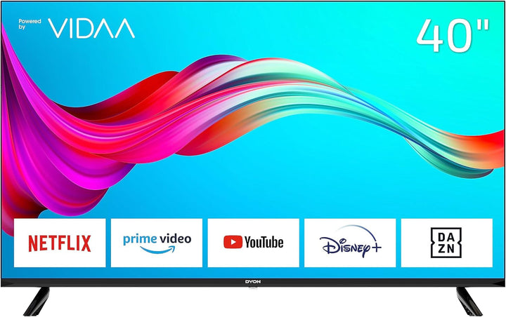 DYON Smart 43 VX 108 Cm (43 Zoll) Fernseher (Full-Hd Smart TV, HD Triple Tuner (DVB-C/-S2/-T2), App Store, Prime Video, Netflix, Youtube, DAZN, Disney+) [Mod. 2022], Schwarz