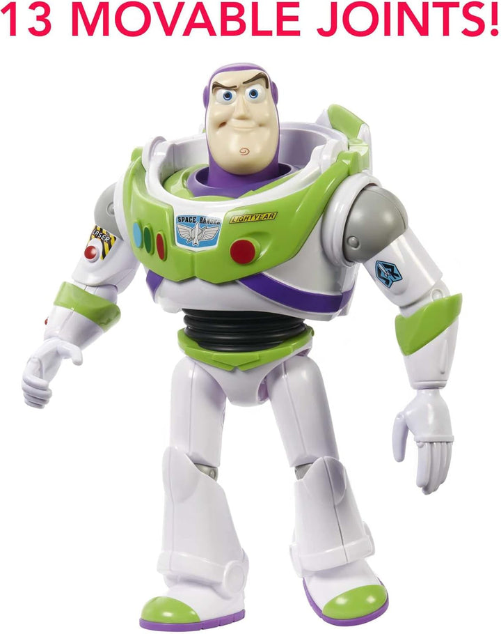Mattel Big Disney Pixar Buzz Lightyear Action Figure, Aprox. 31 cm, Super Movable, Detailed Collectible Figure From The Toy Story Space Movie, Ages 3+ HFY27