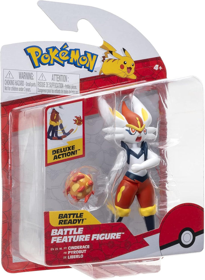Pokémon PKW0164 - Battle Feature Figure - Liberlo, figură mobilă oficială, 11,5 cm