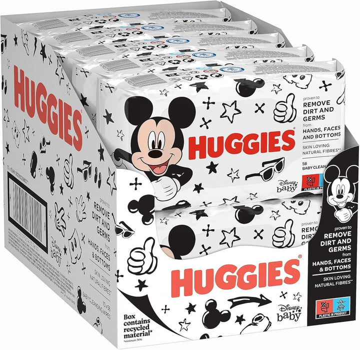 Huggies Baby-Feuchttücher Disney, Für Den Ganzen Körper, Dezent Und Frisch, 10 X 56 Tücher, Monatsbox