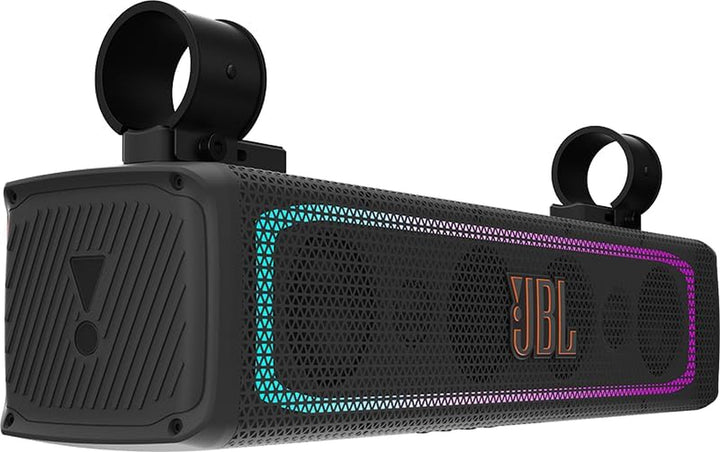 JBL Rallybar 21" Universal Outdoor Bluetooth Soundbar Für Fahrzeuge & Boote Mit 8 Lautsprecher Wasserdicht, 150 Watt Rms Verstärker, LED Beleuchtung, Pro Sound Und Innovative Halterung