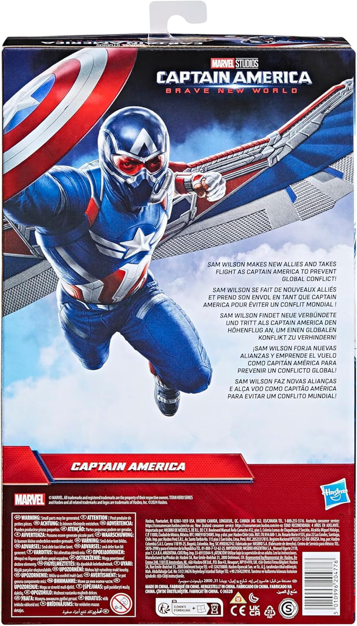 Marvel Studios Captain America Brave New World, Captain America Deluxe Action Figure, 30 cm