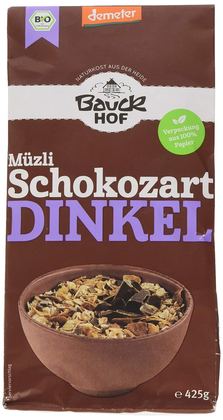 Bauck HOF Dinkelmüsli Schokozart, 425G (1Er Pack)