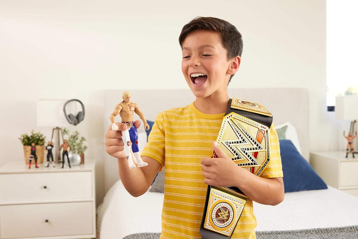 Mattel Mattel WWE Championship Belt, Undisputed WWE Universal Championship Role Play And Costume, Aprox. 100 Cm Lungă Faux Leather Belt With Unique Fitting, HYJ35