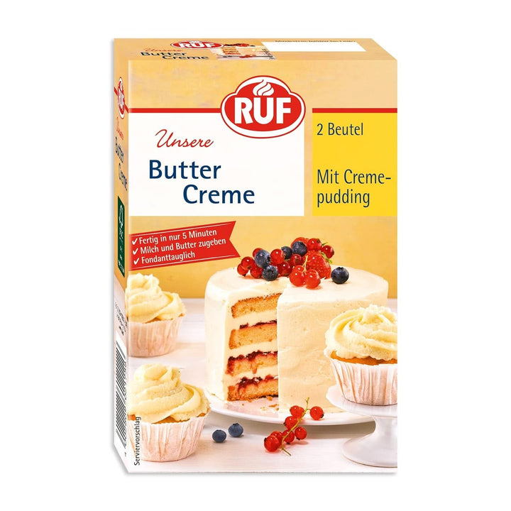 RUF Cake Cream Cheese Cream, cremă de brânză pentru umplutură pentru prăjituri, rulouri de biscuiți și cupcakes