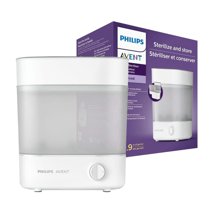 Philips Avent Elektrische Milchpumpe, Geschenkset – Einzelmilchpumpe, Babyflasche, Mehrwegbecher Für Muttermilch, Schnuller, Bpa-Frei (Modell SCD340/31) & Avent Sterilisator (Modell SCF291/00)