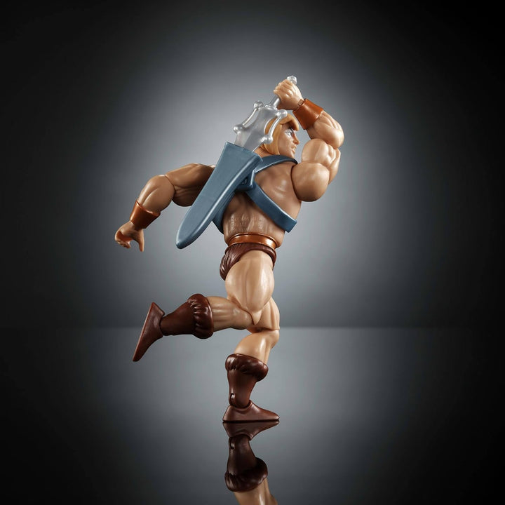 Masters of the Universe Origins Action Figure Faker din colecția de desene animate, aproximativ 14 cm înălțime, duplicat He-Man din serialul TV din anii 1980, design detaliat și 16 puncte de mișcare, JBM82