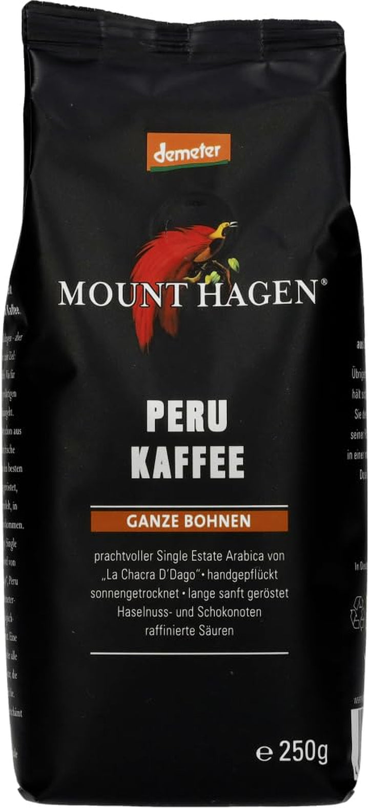 Bio Demeter Röstkaffee Peru, 250G Ganze Bohne