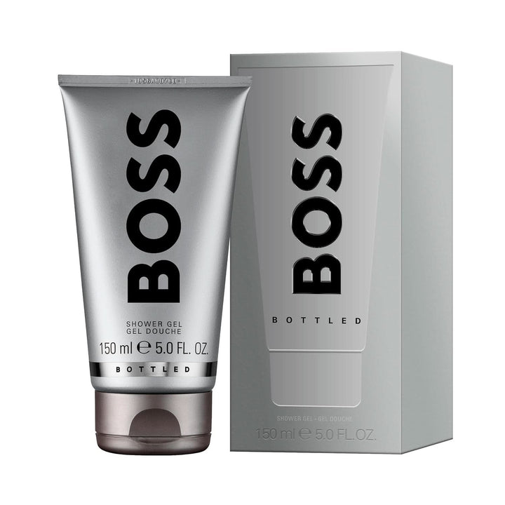 BOSS , gel de duș, parfum oriental lemnos pentru bărbați cu note de scorțișoară și mosc, 150 ml