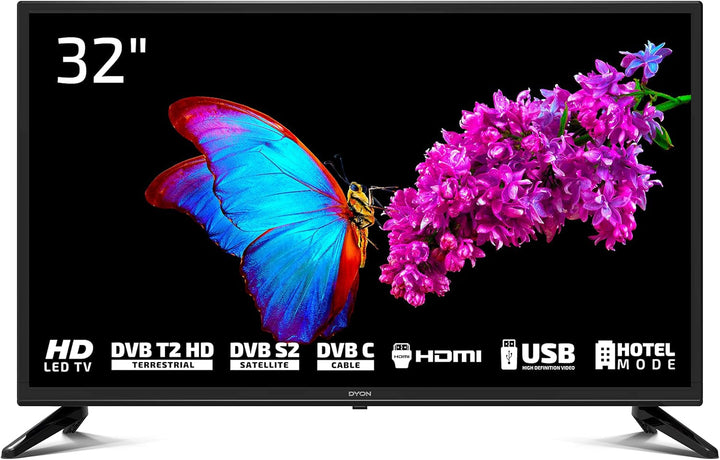 DYON Smart 43 VX 108 Cm (43 Zoll) Fernseher (Full-Hd Smart TV, HD Triple Tuner (DVB-C/-S2/-T2), App Store, Prime Video, Netflix, Youtube, DAZN, Disney+) [Mod. 2022], Schwarz