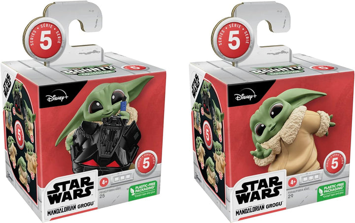 Star Wars Hasbro the Bounty Collection Series 5, figuri Grogu 2-pack, joc cu cască, joc peek-a-boo, jucărie pentru copii cu vârsta de peste 4 ani, 5.5 cm, Multi, F5941