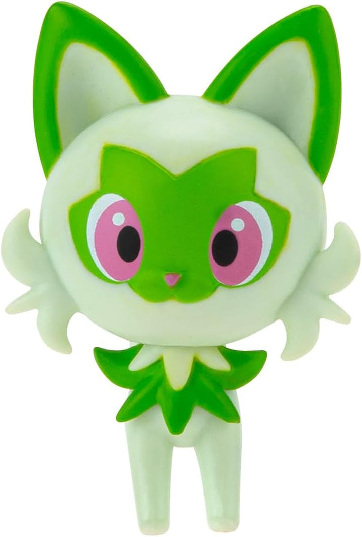 Pokémon PKW3402 - Battle Figure Multipack - pachet de 4 cu Pikachu, Croc, Kwaks, Felori, figuri detaliate oficiale, 5 cm fiecare
